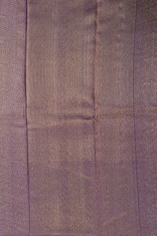 Geometric Border Purple Kanchipuram Raw Silk Weaving Saree