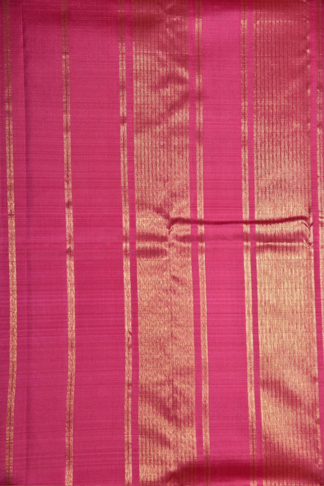 Rettai Pettu Border With Checks White And Pink Kanchipuram Silk Saree