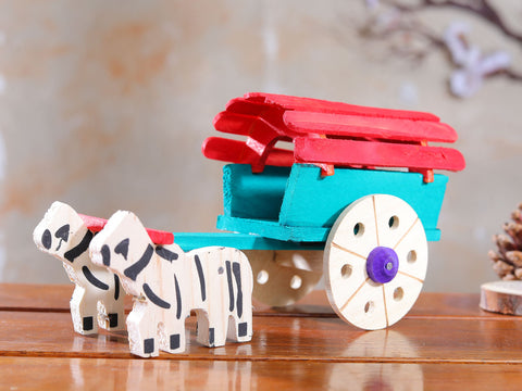 Traditional Wood Bullock Cart For Kids