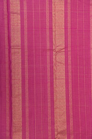 Small Border With Zari Stripes Magenta Purple Kanchipuram Silk Saree