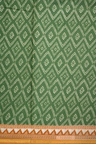 Diamond Design Fern Green Ahmedabad Cotton Saree