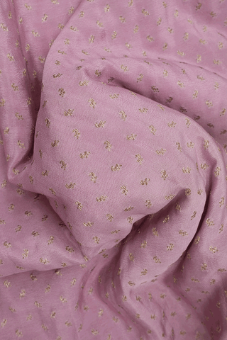 Allover Butti Light Mauve Pink Georgette Banarasi Silk Saree