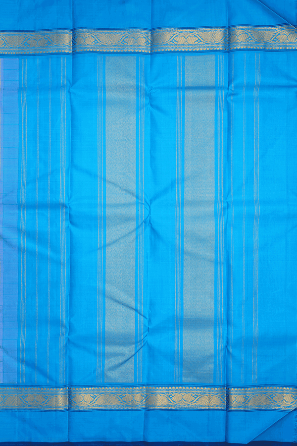 Allover Checks Design Light Pink Kanchipuram Silk Saree