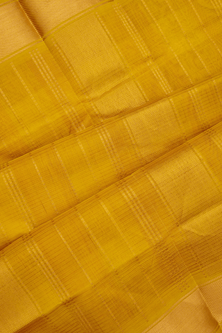 Allover Checks Design Magenta And Yellow Silk Cotton Saree