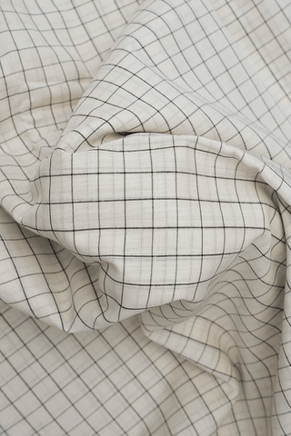 Allover Checks Design Off White Pochampally Cotton Saree