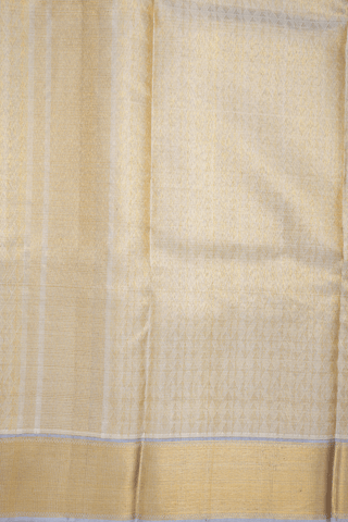 Allover Design Beige Tissue Silk Dhoti With Angavastram Set