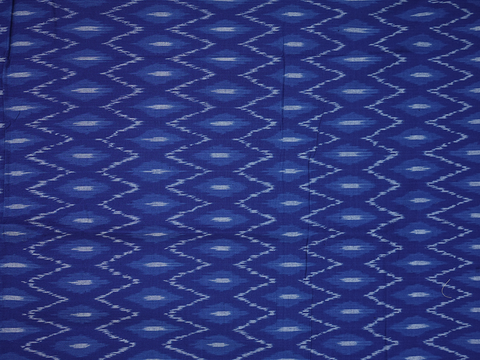 Allover Design Berry Blue Ikat Cotton Salwar Material