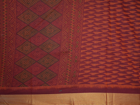 Allover Design Brown Cotton Salwar Material