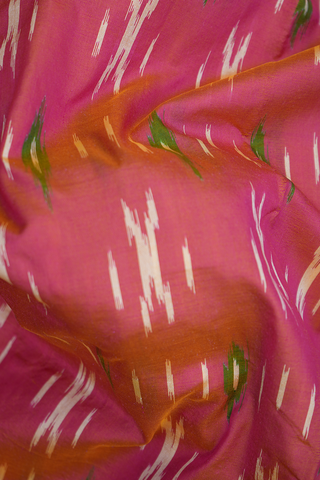 Allover Design Pink Pochampally Silk Saree