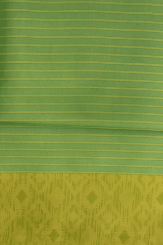 Allover Design Shades Of Green Printed Silk Saree