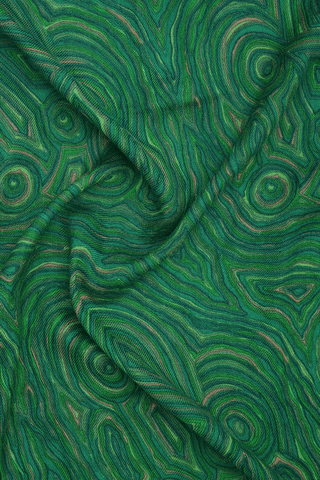 Allover Design Green Woolen Shawl