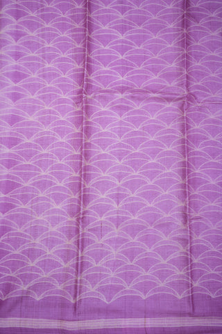 Allover Design Lavender Shibori Tussar Silk Saree