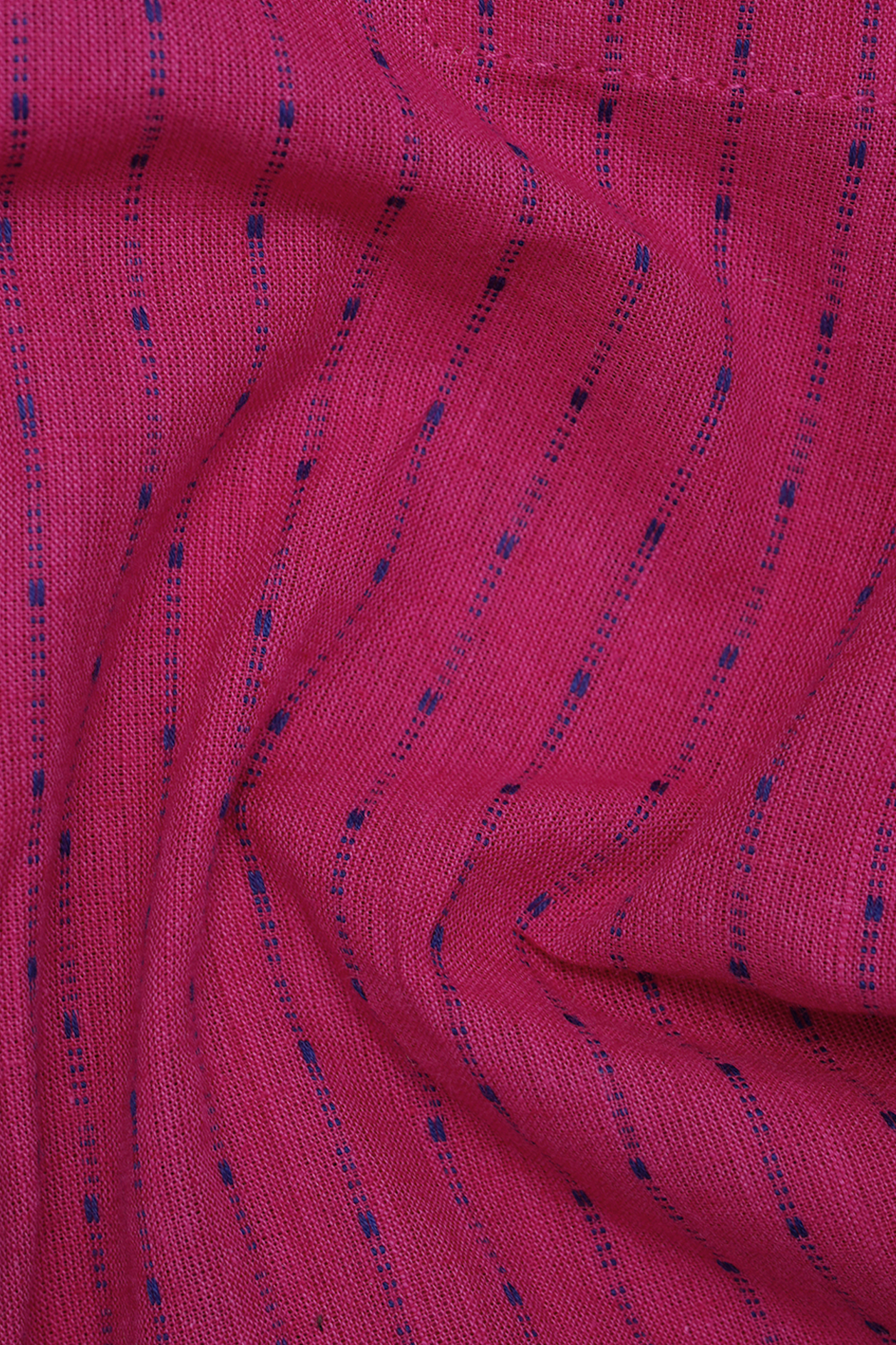 Stripes Design Magenta Cotton Jumpsuit