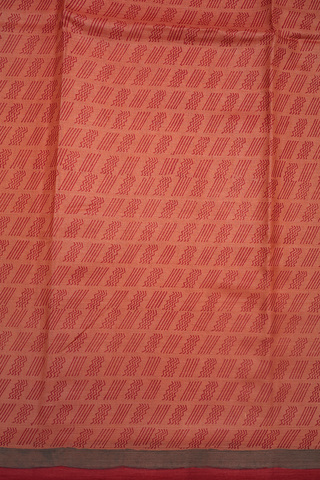 Allover Design Pastel Red Tussar Silk Saree