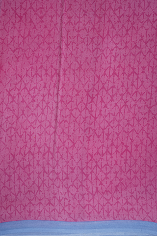 Allover Design Pink Chiffon Saree