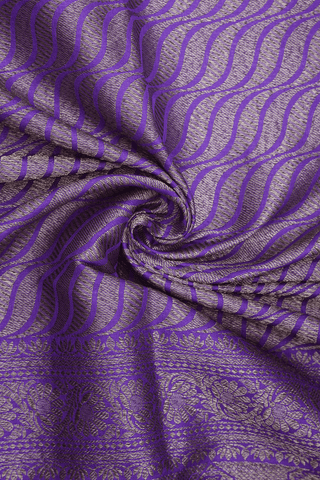 Allover Design Purple Banaras Silk Dupatta