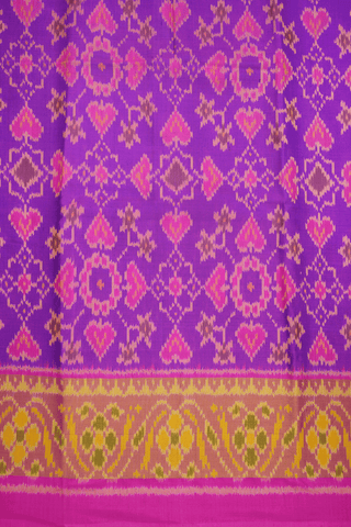 Allover Design Purple Patola Silk Saree
