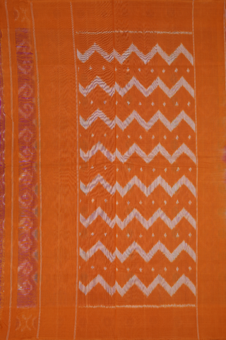 Allover Design Rani Pink Pochampally Cotton Saree