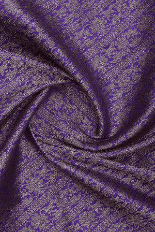 Allover Design Regal Purple Banaras Silk Dupatta