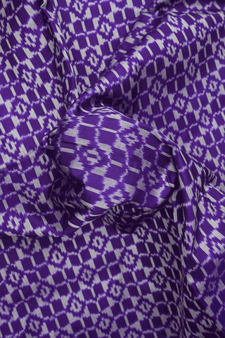 Allover Design Royal Purple Pochampally Silk Saree