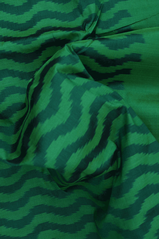Allover Design Shades Of Green Pochampally Silk Saree