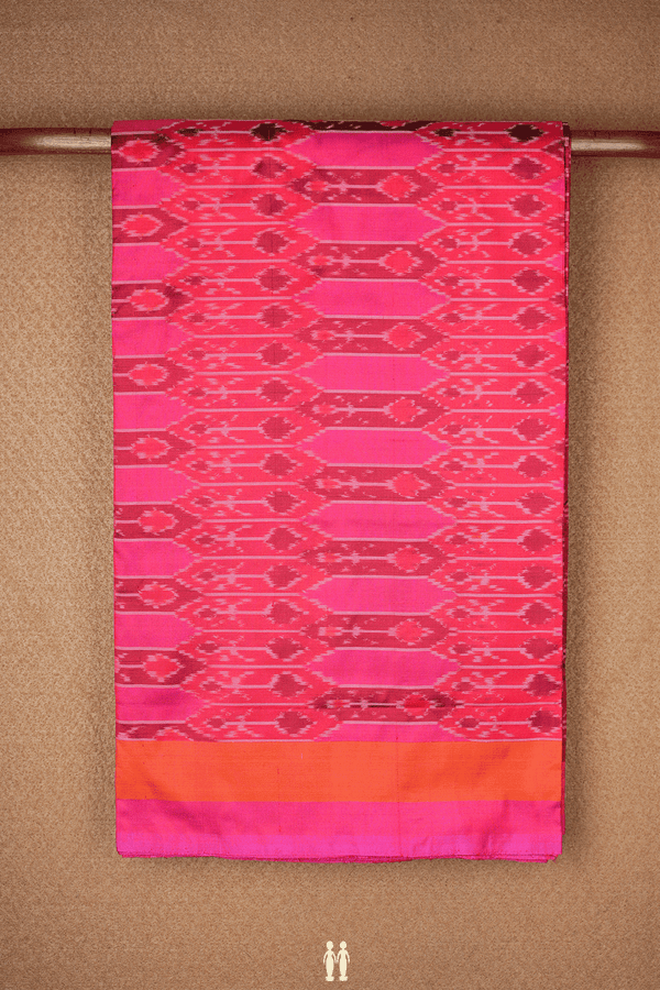 Allover Design Shades Of Pink Pochampally Silk Saree