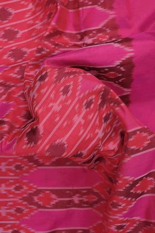 Allover Design Shades Of Pink Pochampally Silk Saree