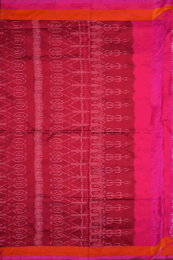 Allover Design Shades Of Pink Pochampally Silk Saree