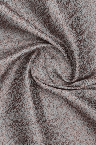Allover Design Taupe Grey Banaras Silk Dupatta
