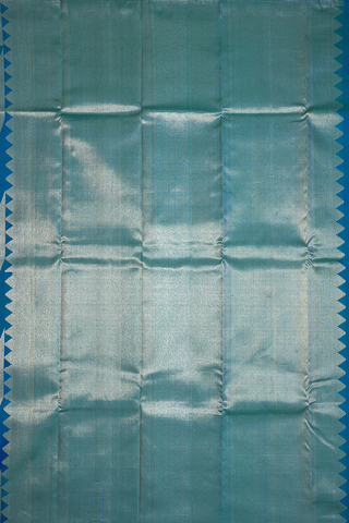 Allover Design Teal Blue Kanchipuram Silk Saree