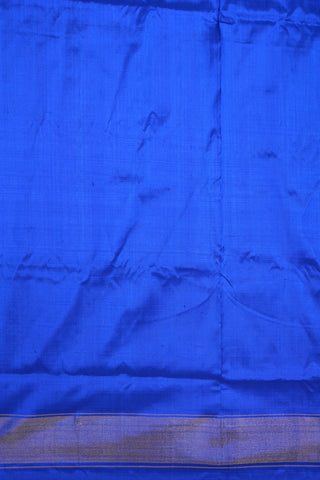 Allover Diamond Design Royal Blue Pochampally Silk Saree