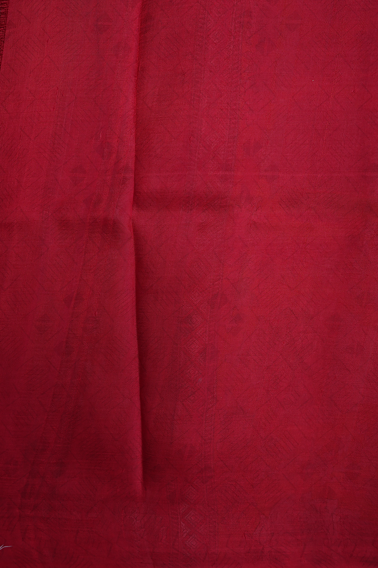 Allover Floral Design Crimson Red Printed Silk Saree