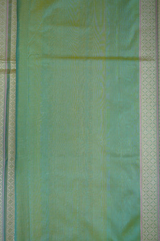 Allover Floral Design Pastel Green Banarasi Silk Saree