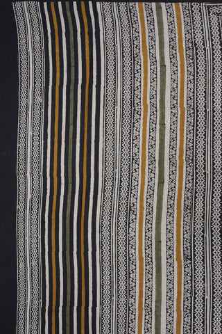 Allover Geometric Printed Multicolor Jaipur Cotton Saree