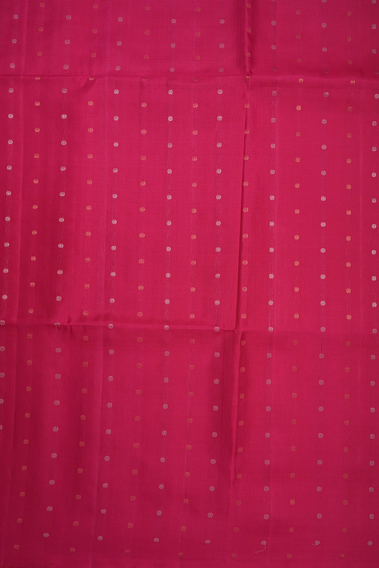 Allover Polka Zari Dots Hibiscus Red Soft Silk Saree