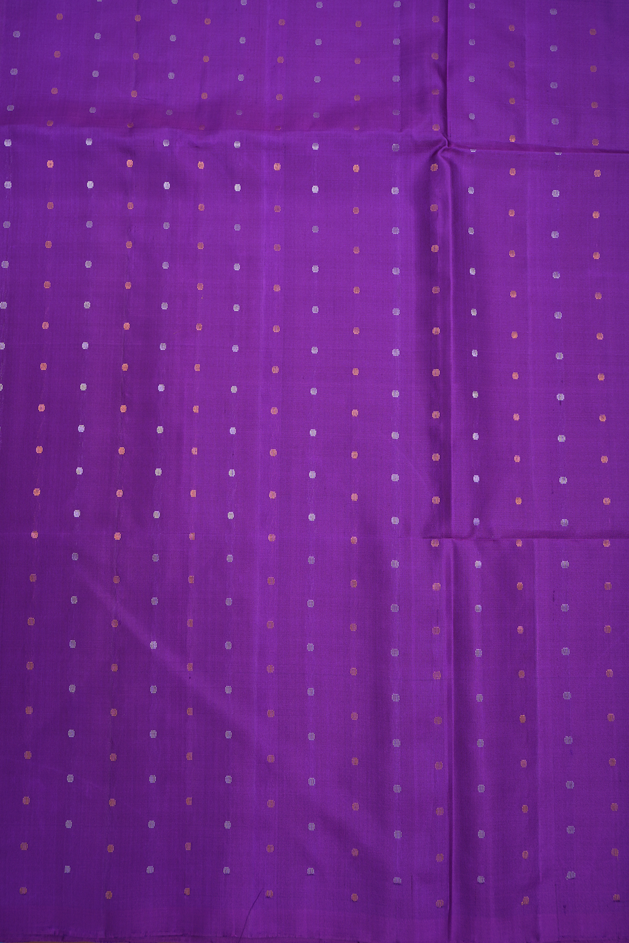Allover Polka Zari Dots Purple Soft Silk Saree