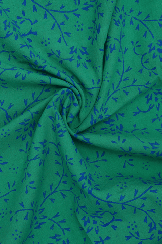 Allover Printed Design Sea Green Cotton Nightie