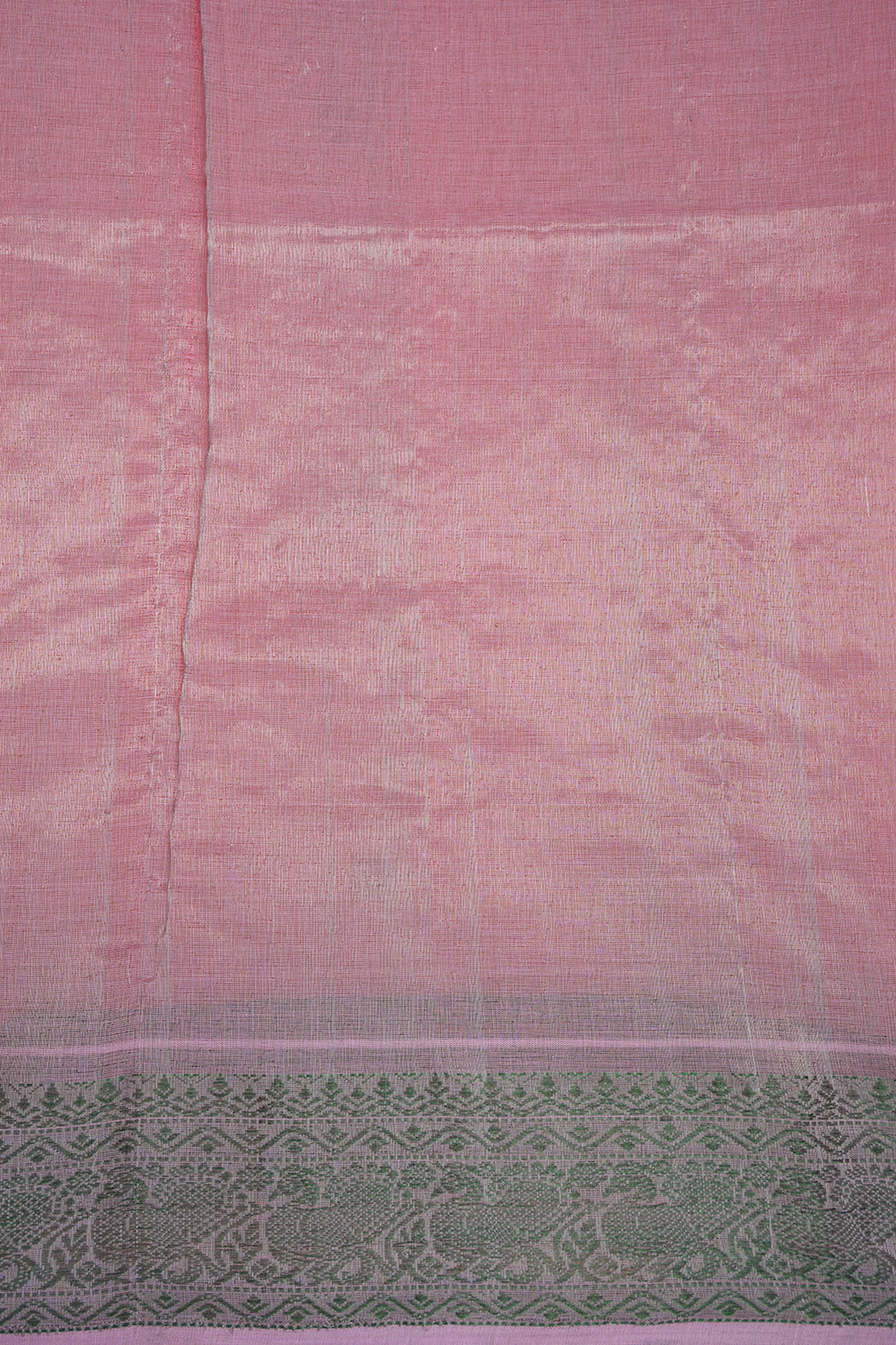 Allover Rudraksh Design Coral Pink Silk Cotton Saree