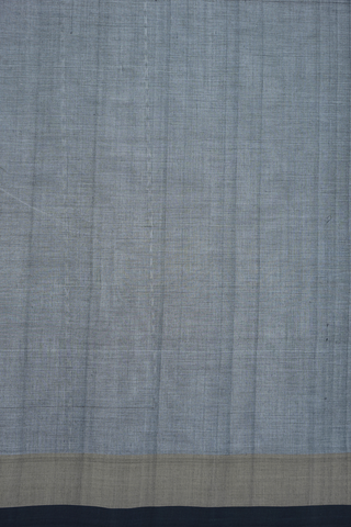 Allover Stripes Design Grey Coimbatore Cotton Saree