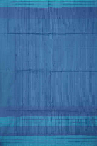 Allover Stripes Design Shades Of Blue Soft Silk Saree