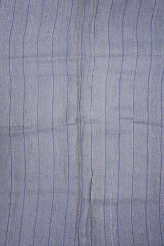 Allover Stripes Design Shades Of Grey Linen Saree