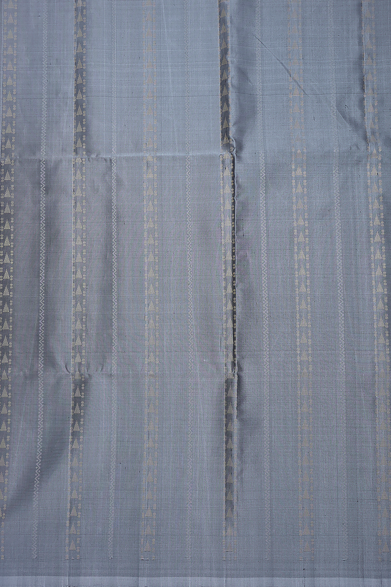 Allover Stripes Design Steel Blue Soft Silk Saree