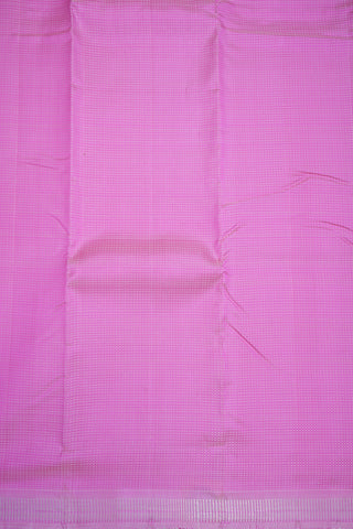 Threadwork Stripes Rose Pink Kanchipuram Silk Saree