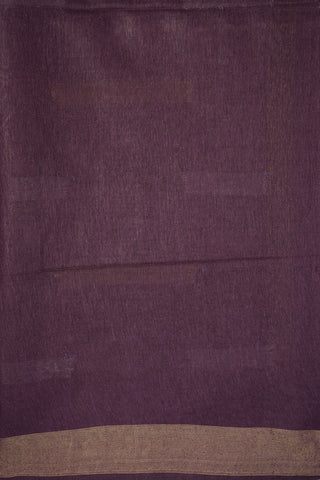 Allover Zari Motifs Dusty Purple Jute Saree