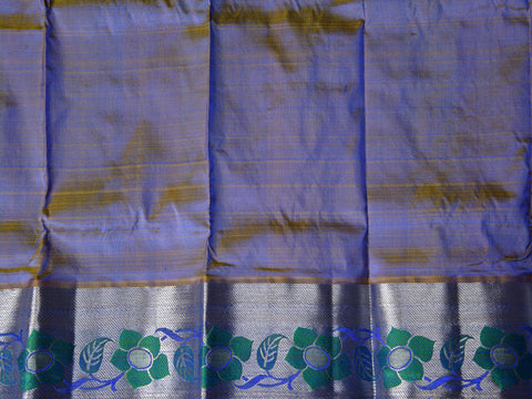 Animal Motif With Multicolor Kanchipuram Silk Pavada Sattai Material