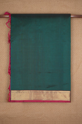 Arai Madam Border Emerald Green Nine Yards Silk Cotton Saree