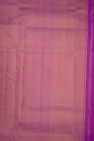 Arai Madam Border Purple Kanchipuram Nine Yards Silk Saree