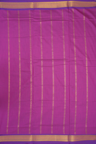 Arai Madam Border Purple Pink Apoorva Nine Yards Cotton Saree