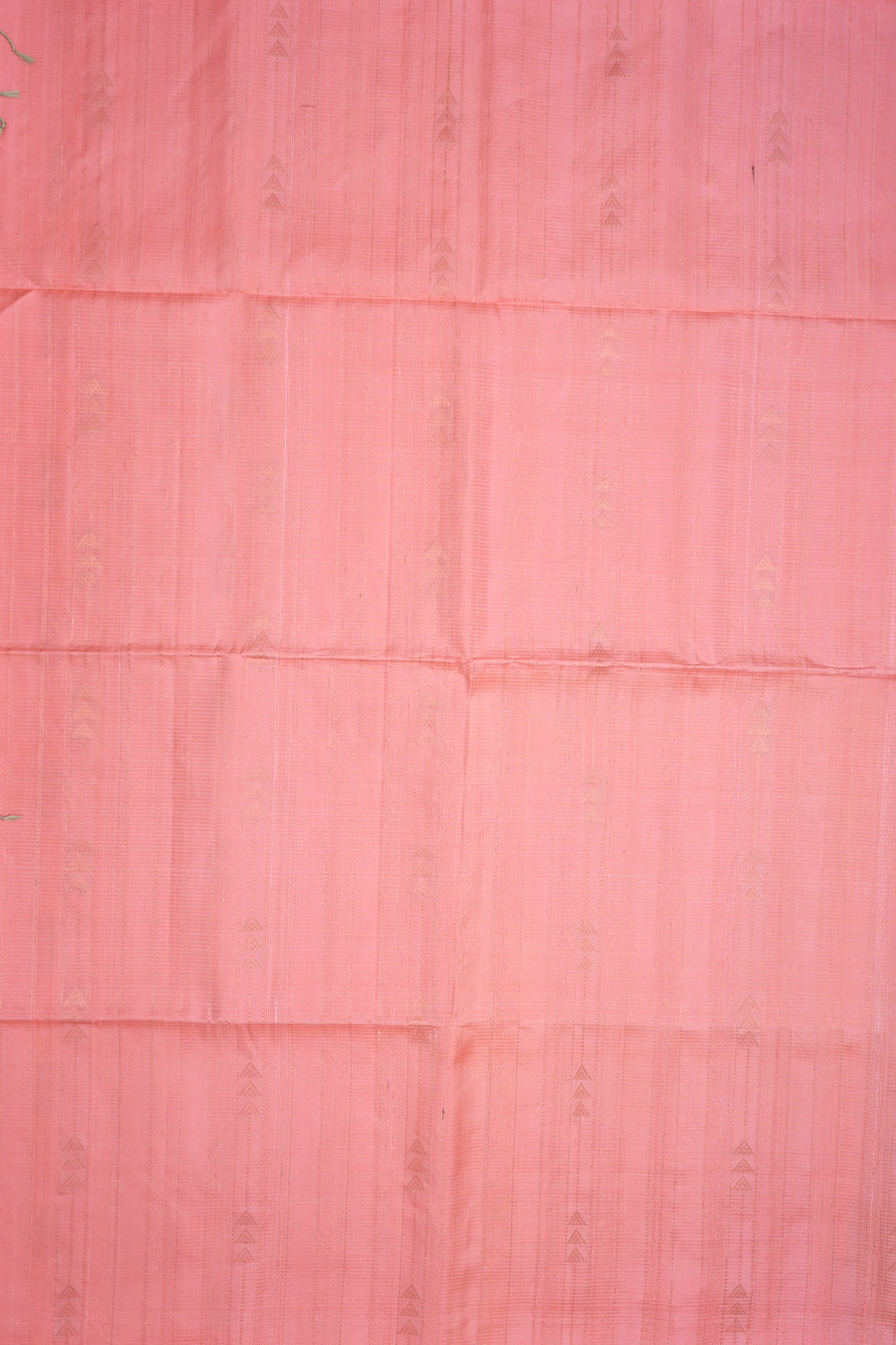 Arrow Butta Copper Zari Stripes Tulip Pink Soft Silk Saree