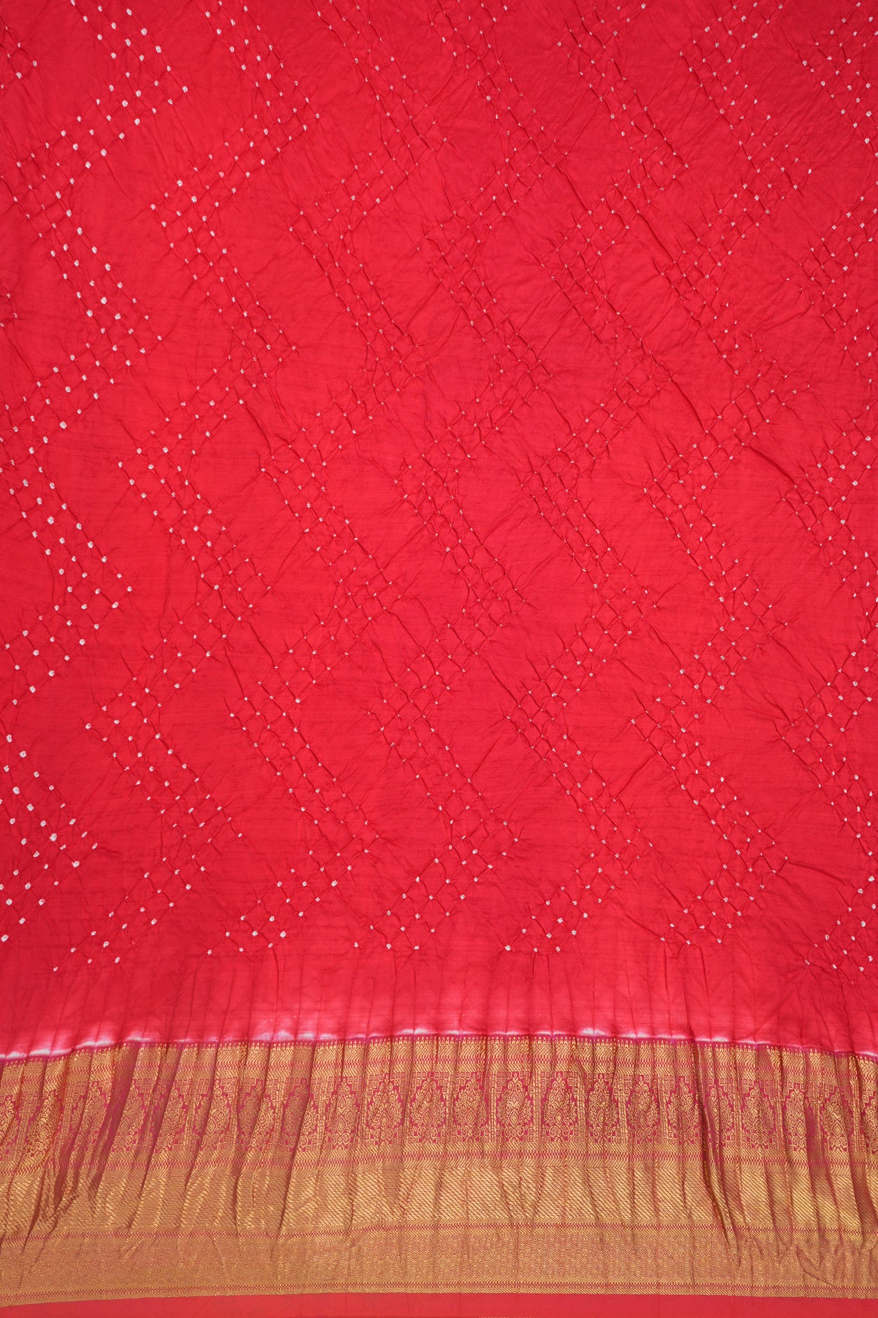 Red Tie in Basket Weave Silk - The Nines
